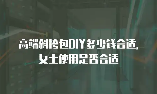 高端斜挎包DIY多少钱合适，女士使用是否合适