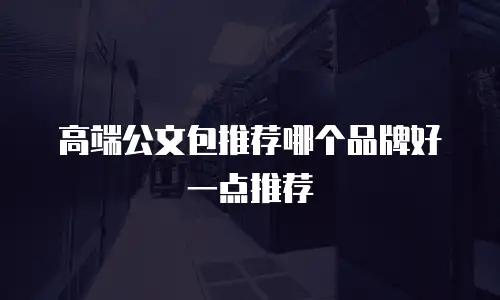 高端公文包推荐哪个品牌好一点推荐