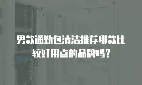 男款通勤包清洁推荐哪款比较好用点的品牌吗？