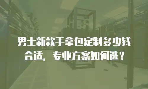 男士新款手拿包定制多少钱合适，专业方案如何选？