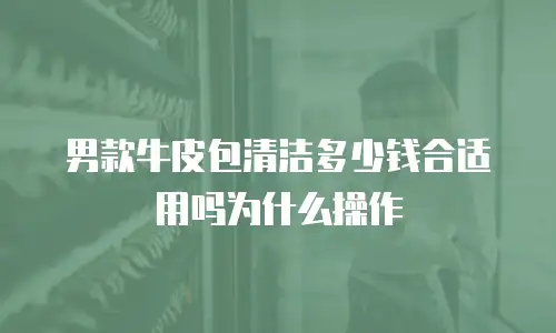 男款牛皮包清洁多少钱合适用吗为什么操作