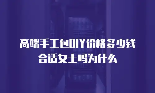 高端手工包DIY价格多少钱合适女士吗为什么