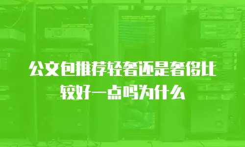公文包推荐轻奢还是奢侈比较好一点吗为什么
