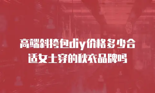 高端斜挎包diy价格多少合适女士穿的秋衣品牌吗