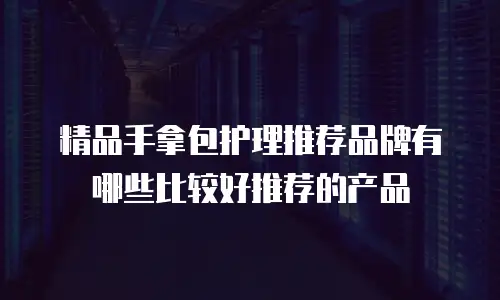 精品手拿包护理推荐品牌有哪些比较好推荐的产品