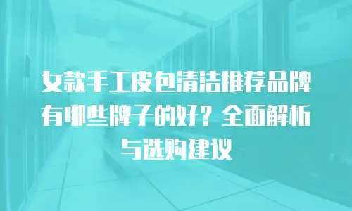 女款手工皮包清洁推荐品牌有哪些牌子的好？全面解析与选购建议