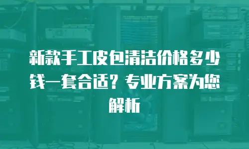 新款手工皮包清洁价格多少钱一套合适？专业方案为您解析