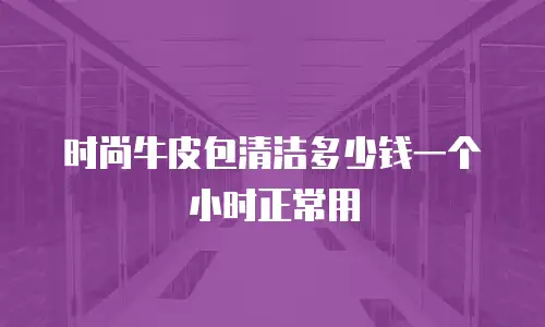 时尚牛皮包清洁多少钱一个小时正常用
