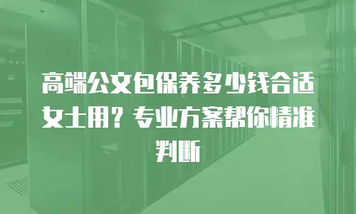 高端公文包保养多少钱合适女士用？专业方案帮你精准判断