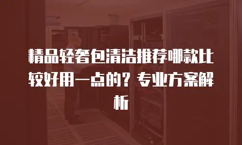 精品轻奢包清洁推荐哪款比较好用一点的？专业方案解析