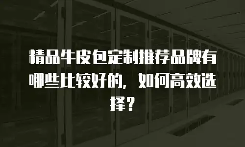精品牛皮包定制推荐品牌有哪些比较好的，如何高效选择？