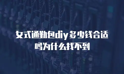 女式通勤包diy多少钱合适吗为什么找不到