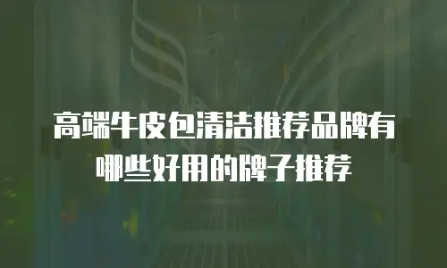 高端牛皮包清洁推荐品牌有哪些好用的牌子推荐