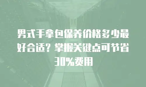 男式手拿包保养价格多少最好合适？掌握关键点可节省30%费用