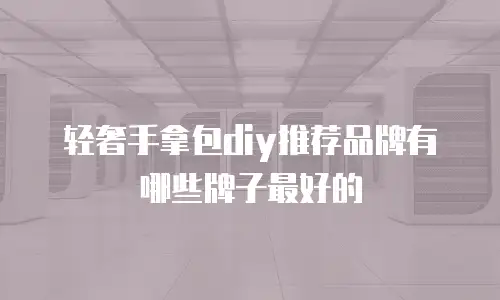 轻奢手拿包diy推荐品牌有哪些牌子最好的