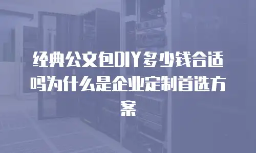 经典公文包DIY多少钱合适吗为什么是企业定制首选方案