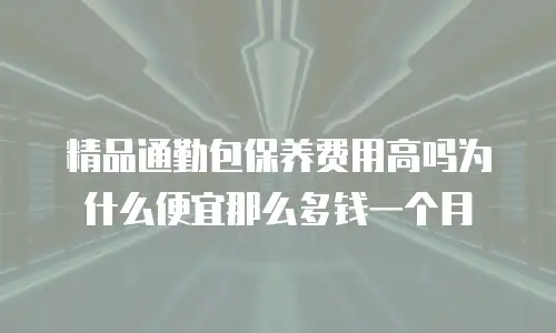 精品通勤包保养费用高吗为什么便宜那么多钱一个月
