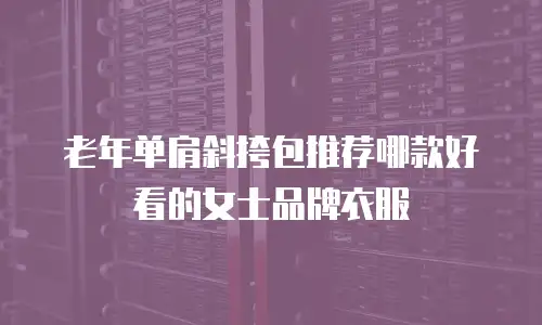 老年单肩斜挎包推荐哪款好看的女士品牌衣服