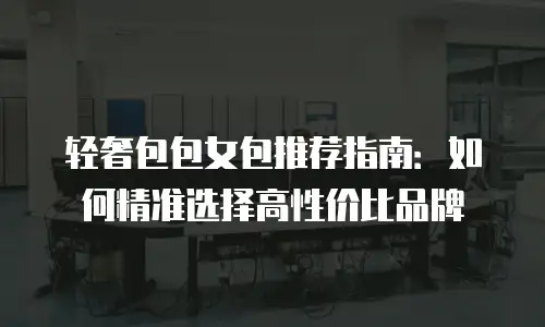 轻奢包包女包推荐指南：如何精准选择高性价比品牌