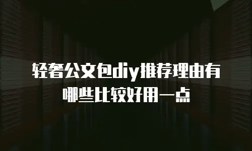 轻奢公文包diy推荐理由有哪些比较好用一点
