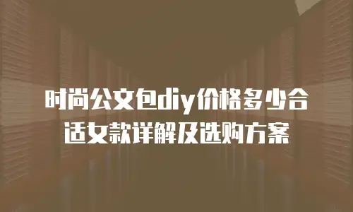 时尚公文包diy价格多少合适女款详解及选购方案