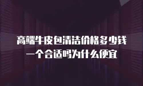 高端牛皮包清洁价格多少钱一个合适吗为什么便宜