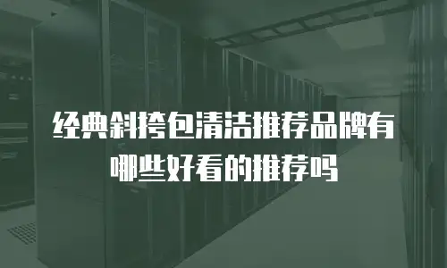 经典斜挎包清洁推荐品牌有哪些好看的推荐吗