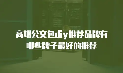 高端公文包diy推荐品牌有哪些牌子最好的推荐
