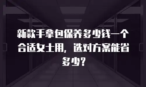新款手拿包保养多少钱一个合适女士用，选对方案能省多少？