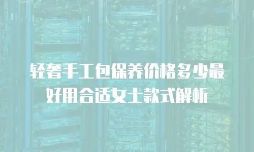 轻奢手工包保养价格多少最好用合适女士款式解析