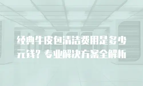 经典牛皮包清洁费用是多少元钱？专业解决方案全解析