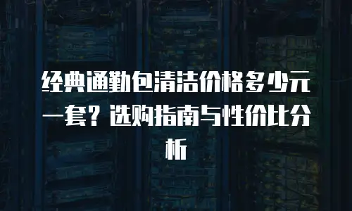 经典通勤包清洁价格多少元一套？选购指南与性价比分析