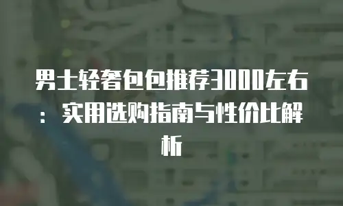 男士轻奢包包推荐3000左右：实用选购指南与性价比解析