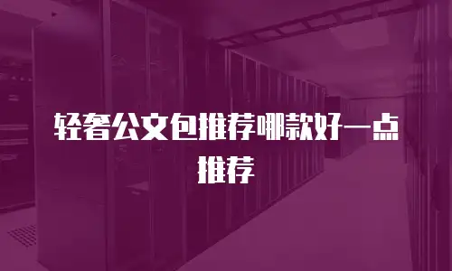 轻奢公文包推荐哪款好一点推荐