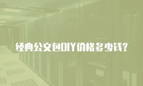 经典公文包DIY价格多少钱？