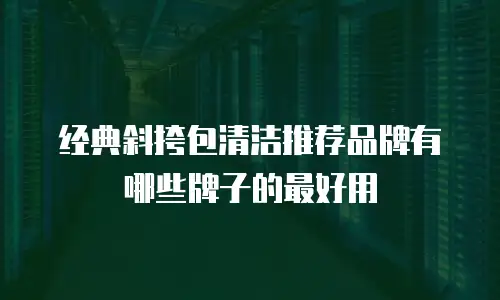 经典斜挎包清洁推荐品牌有哪些牌子的最好用