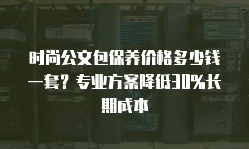 时尚公文包保养价格多少钱一套？专业方案降低30%长期成本