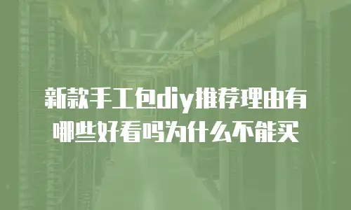 新款手工包diy推荐理由有哪些好看吗为什么不能买