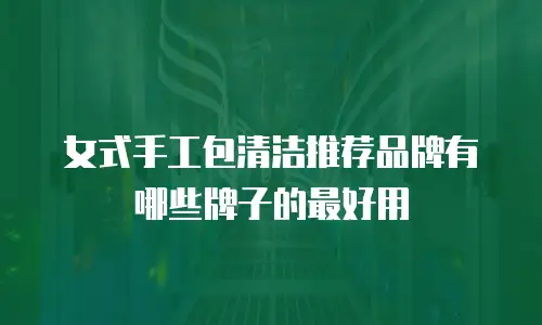 女式手工包清洁推荐品牌有哪些牌子的最好用