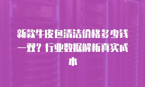 新款牛皮包清洁价格多少钱一双？行业数据解析真实成本