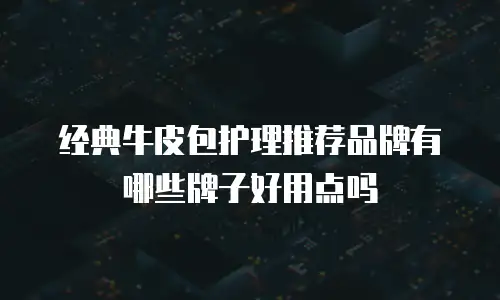 经典牛皮包护理推荐品牌有哪些牌子好用点吗