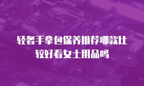 轻奢手拿包保养推荐哪款比较好看女士用品吗