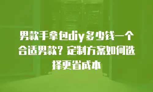 男款手拿包diy多少钱一个合适男款？定制方案如何选择更省成本