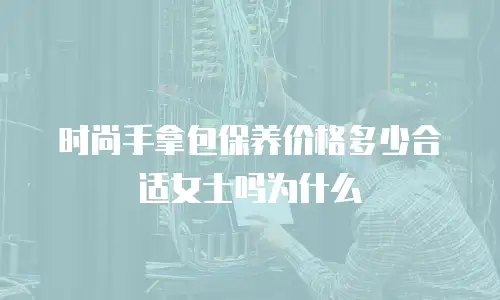 时尚手拿包保养价格多少合适女士吗为什么