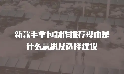 新款手拿包制作推荐理由是什么意思及选择建议