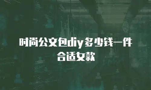时尚公文包diy多少钱一件合适女款