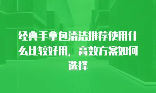 经典手拿包清洁推荐使用什么比较好用，高效方案如何选择