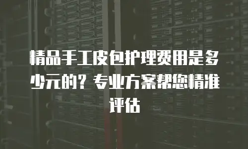 精品手工皮包护理费用是多少元的？专业方案帮您精准评估