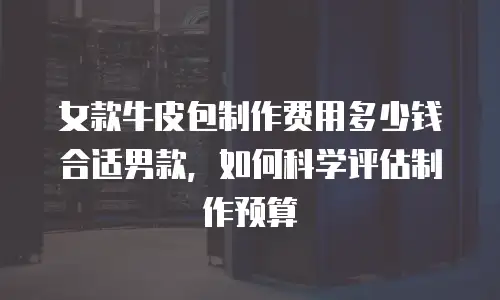 女款牛皮包制作费用多少钱合适男款，如何科学评估制作预算