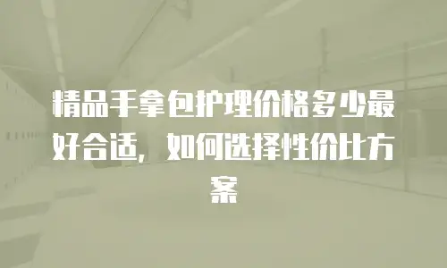 精品手拿包护理价格多少最好合适，如何选择性价比方案